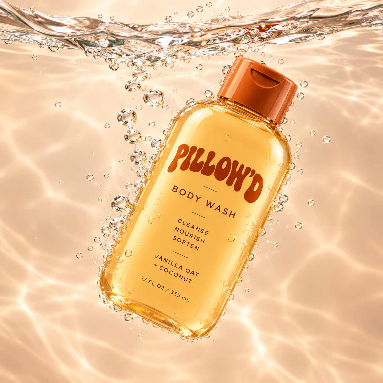 Pillow'd Vanilla Oat + Coconut Body Wash key ingredients