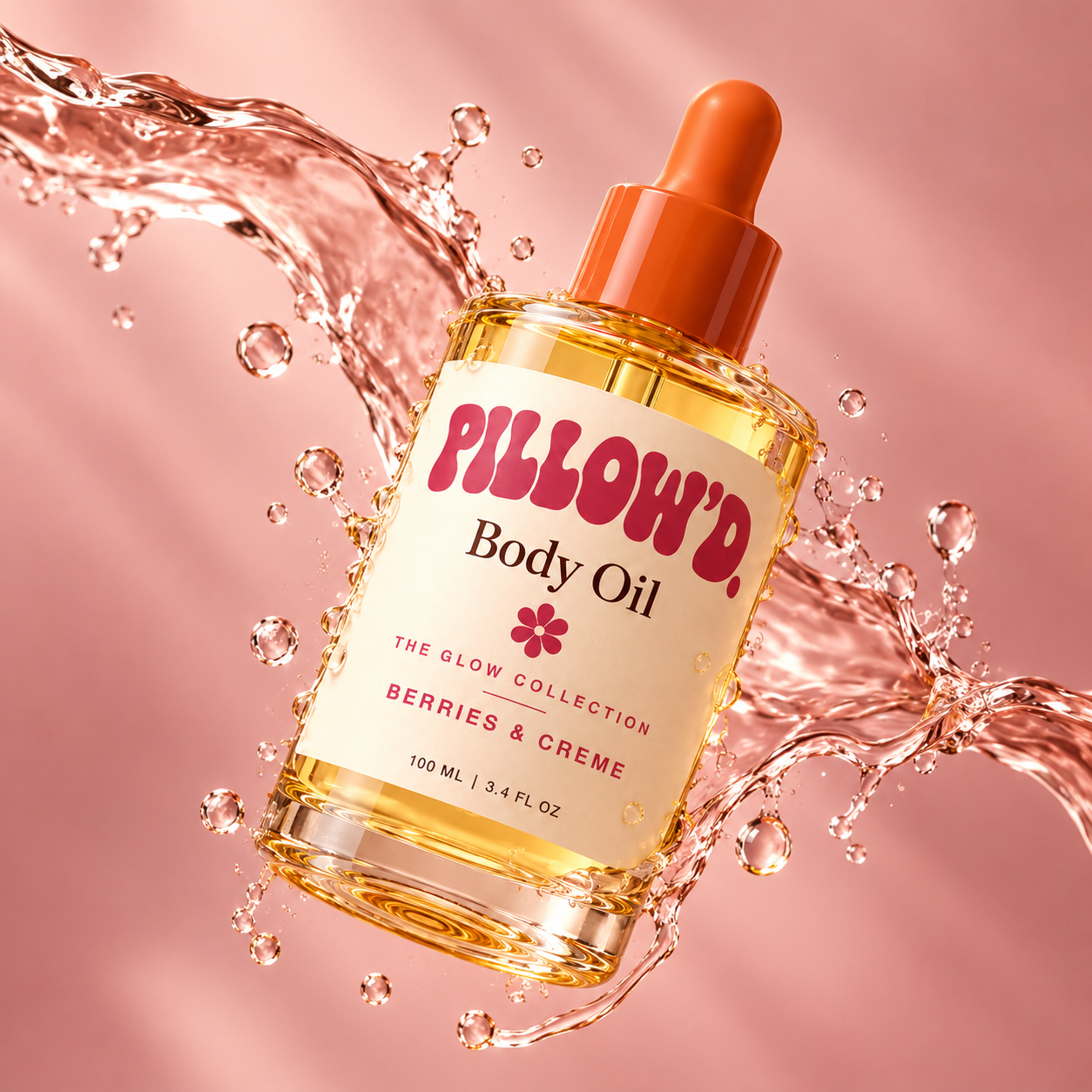 Pillow'd Body Oil — Berries & Crème key ingredients
